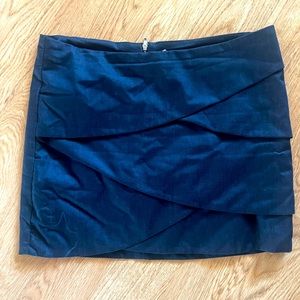 Jean blue mini skirt with zipper